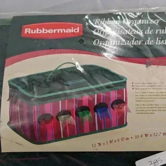 Rubbermaid Ribbon Organizer Storage Dispenser Craft Christmas Yarn New Open - Picture 5 of 7